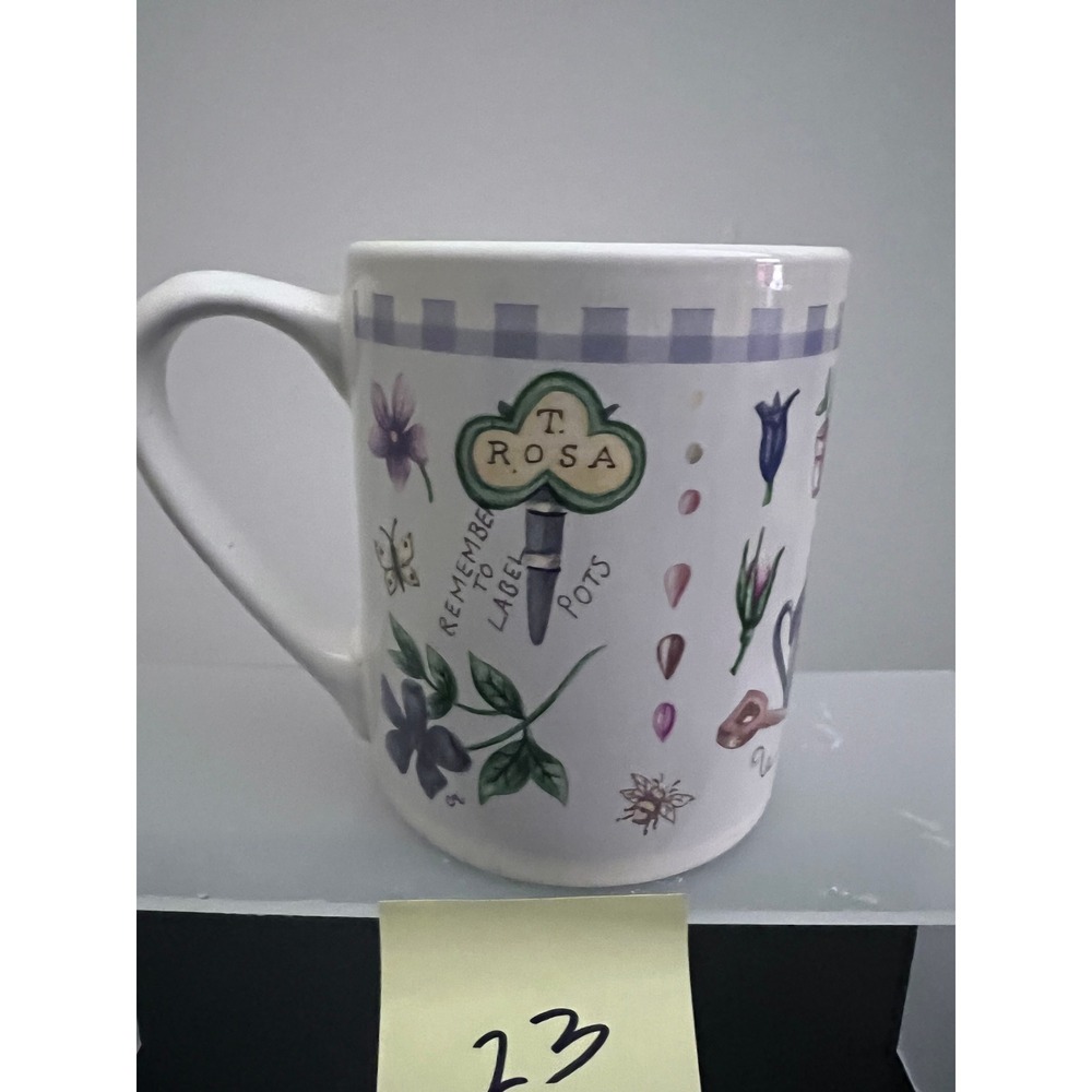 Gibson Claire Murray‎ Springtime Garden Coffee Mug Tea Cup Gardening Theme 2003